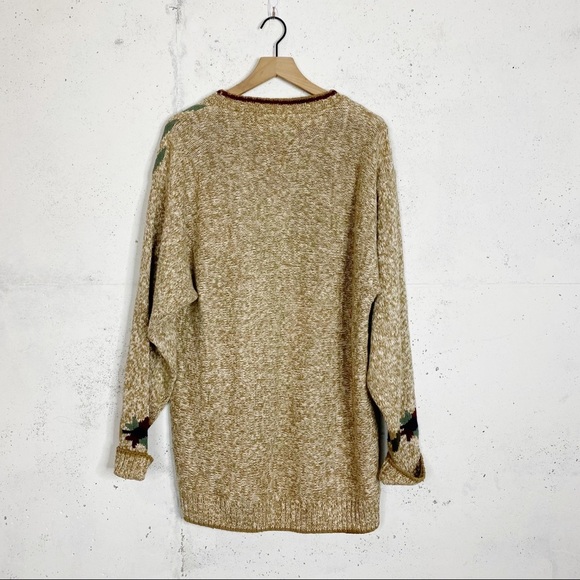 Vintage Canyon Ridge Southwestern Tribal Knit Sweater LT - Picture 4 of 9